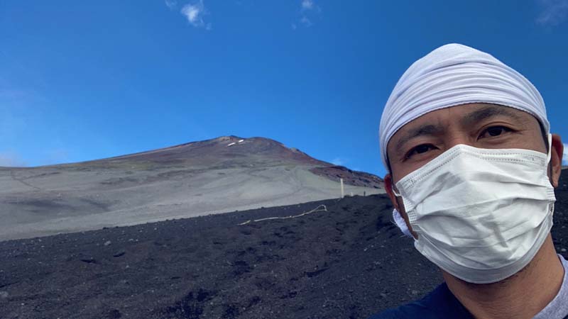 小学生と富士山登山